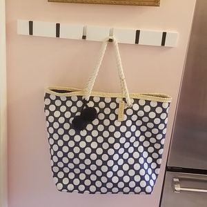 NWT CONDURA AUS polka dot tote